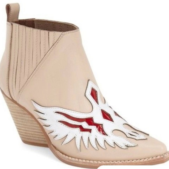 Jeffrey Campbell Leather Cowboy Boots 8.5 - Picture 1 of 7